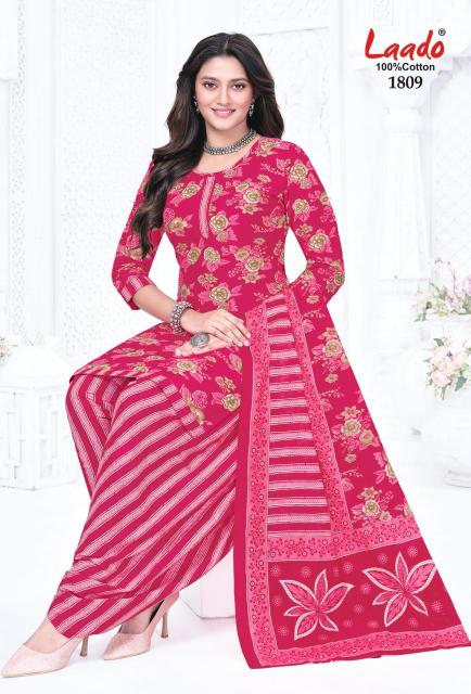Laado nadiya patiyala vol 18 ikkat cotton dress material wholesale